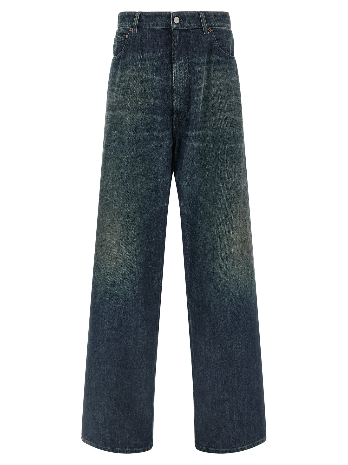 MM6 Maison Margiela Blue Cotton Jeans Denim