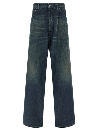MM6 Maison Margiela Blue Cotton Jeans Denim