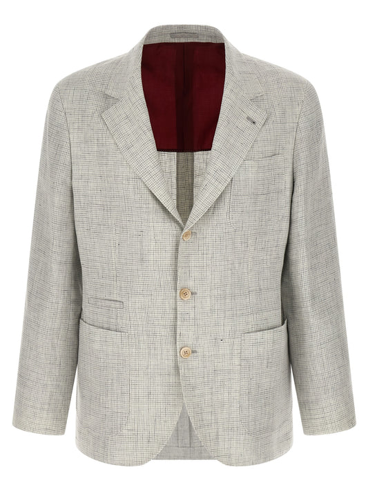Brunello Cucinelli Beige Linen Blazer