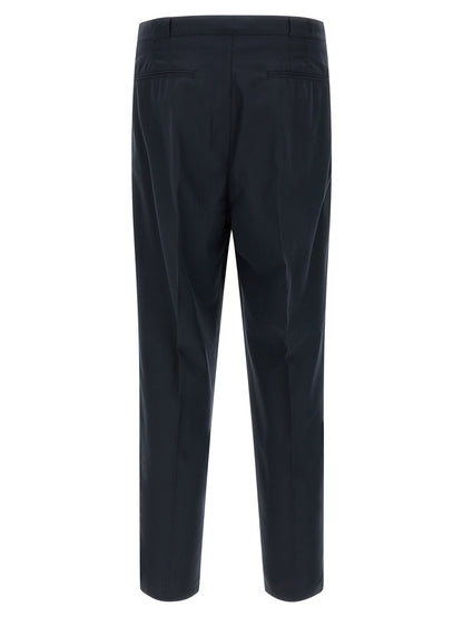 Brunello Cucinelli Blue Cotton Chino Pants