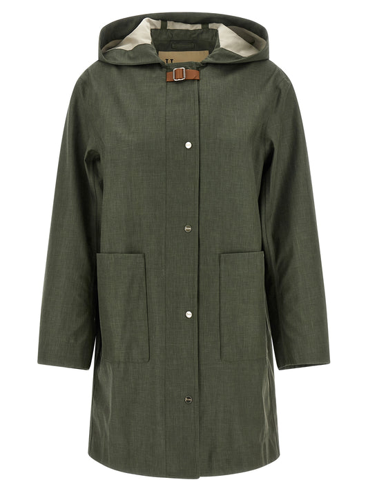 Herno Bicolor Linen Coat