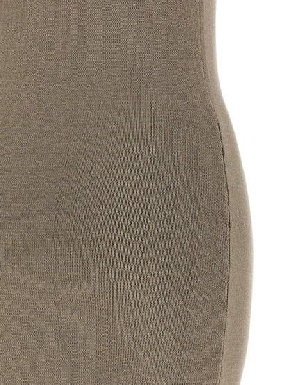 Entire Studios Beige Cotton Midi Dress