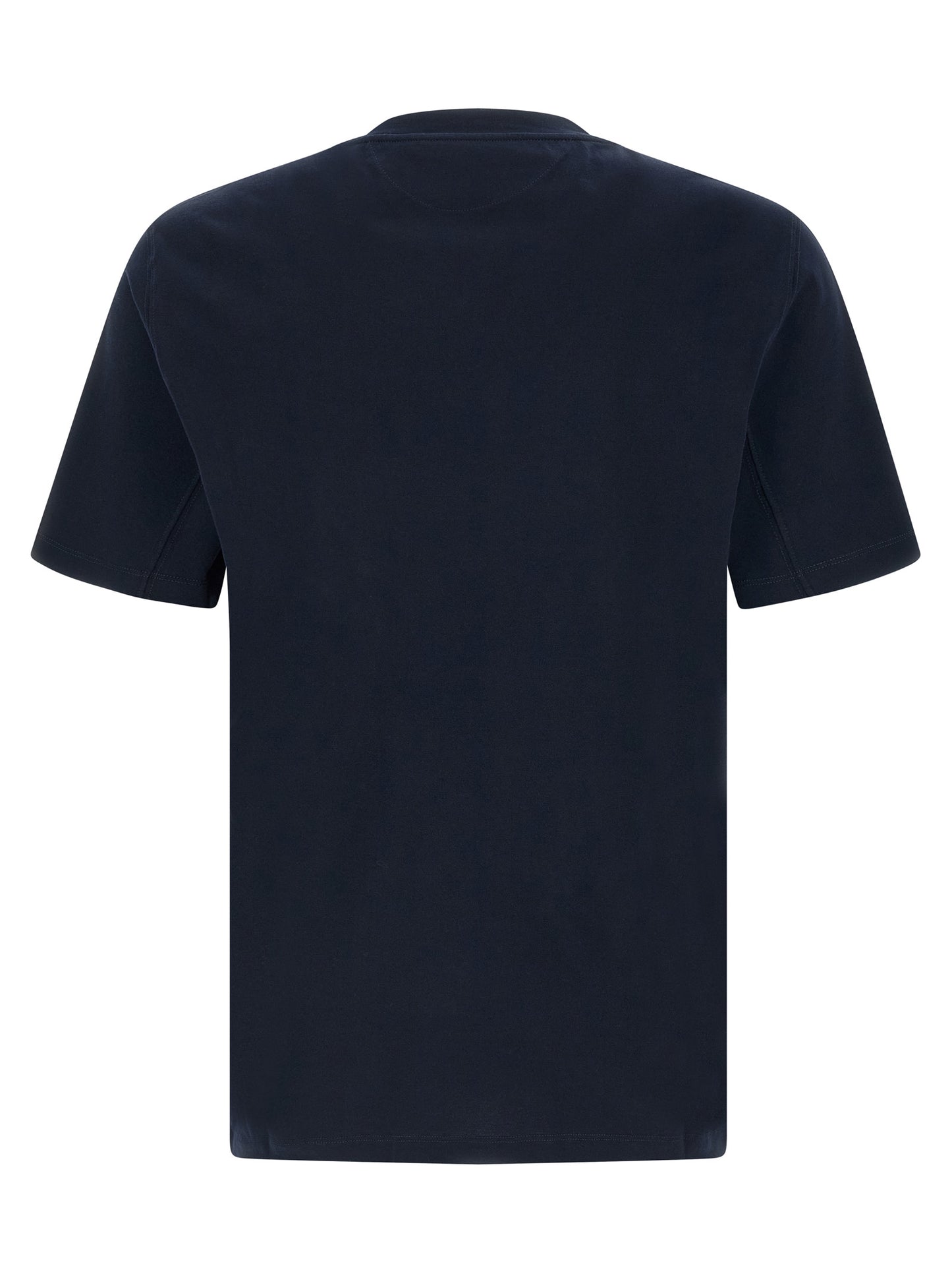 Brunello Cucinelli Blue Cotton T-Shirt