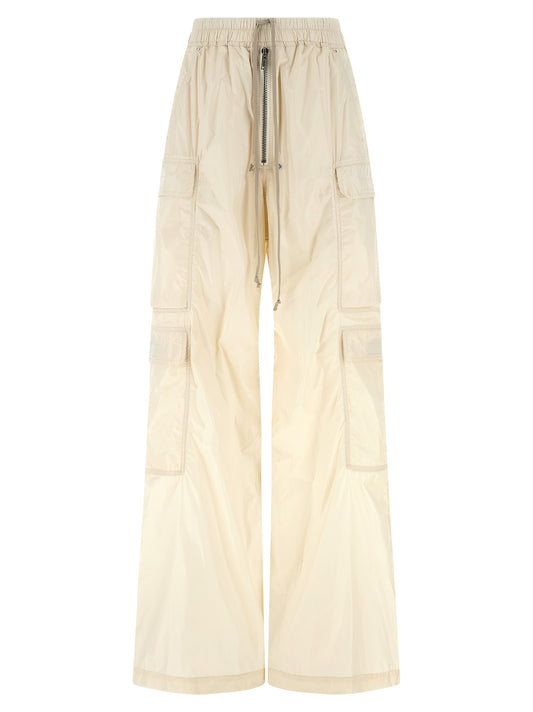 DRKSHDW Beige Nylon Cargo Pants