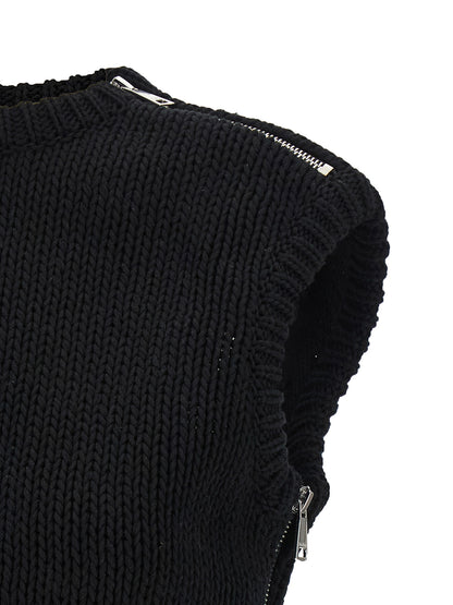 Max Mara Black Cotton Cardigan