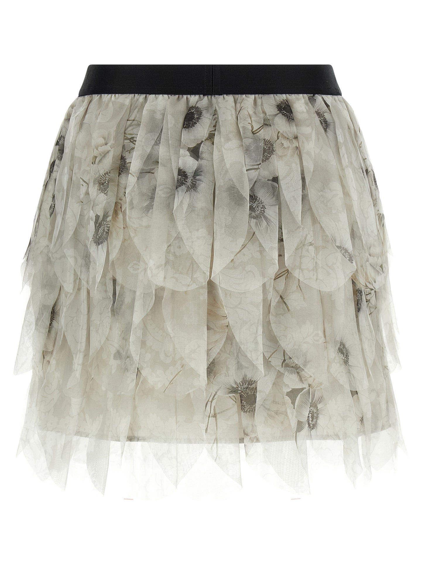 Max Mara Gray Silk Long Skirt
