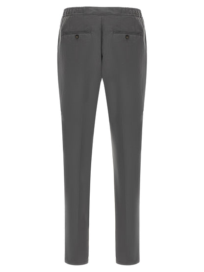 Pal Zileri Gray Lyocell Casual Pants