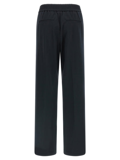 Peserico Blue Cotton Casual Pants