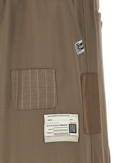 Maison Mihara Yasuhiro Beige Wool Casual Pants