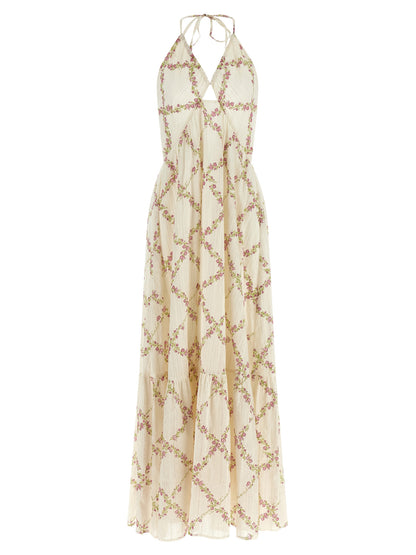 Twinset White Cotton Long Dress