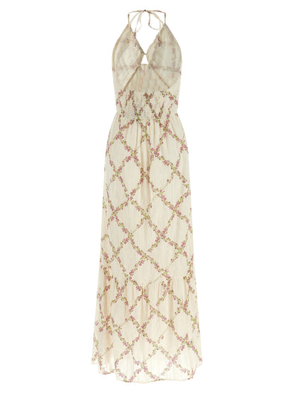 Twinset White Cotton Long Dress