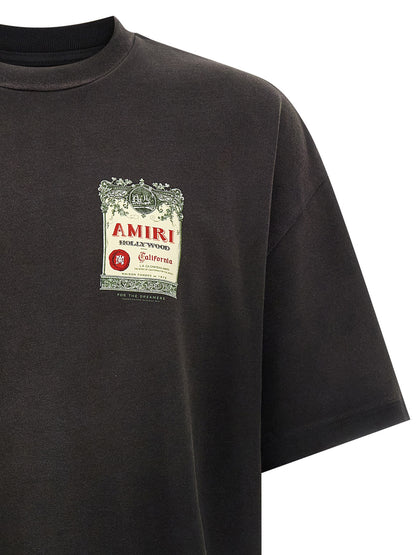 Amiri Black Cotton T-Shirt