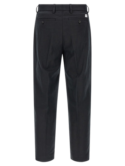 Department 5 Black Cotton Casual Pants