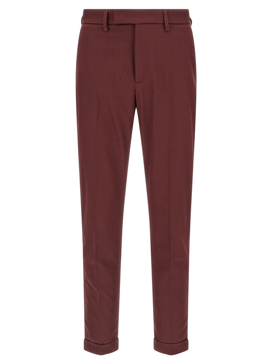 Chinos Pants by Department 5 for men in cotton multicolor & red features an perennial straight-leg & regular-fit and long, expertly tailored with a perennial for a refined silhouette.
