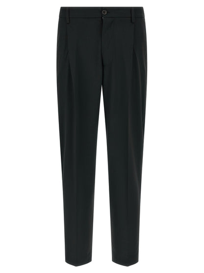 Department 5 Black Polyester Casual Pants