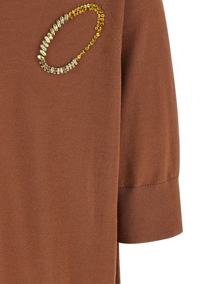 Dries Van Noten Brown Merino Wool Cardigan