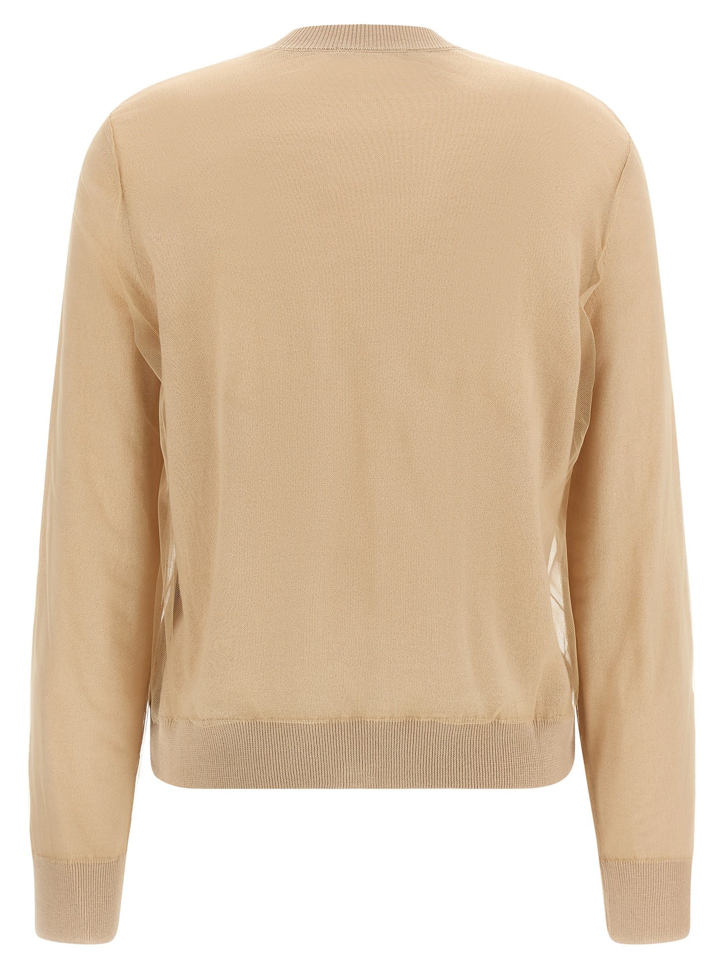 Fabiana Filippi Brown Virgin Wool Cardigan