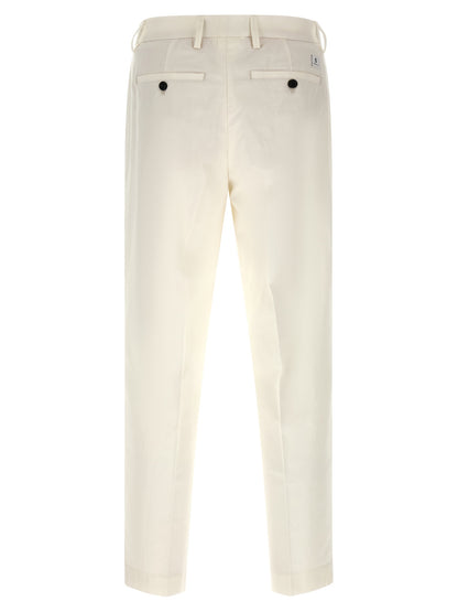 Department 5 White Cotton Casual Pants