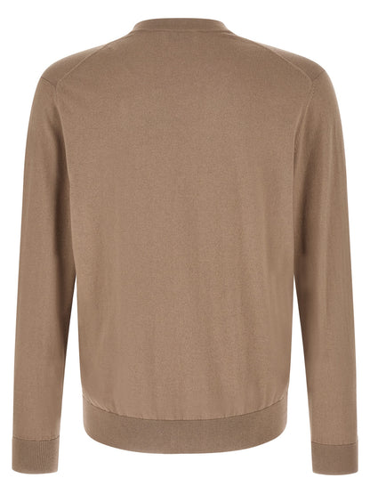 Ballantyne Brown Cotton Cardigan