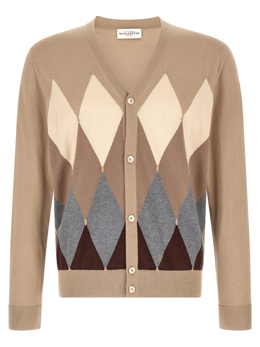 Ballantyne Beige Cotton Cardigan