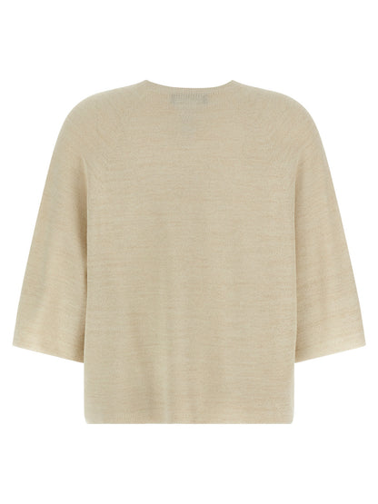 Fabiana Filippi Gold Cotton Cardigan