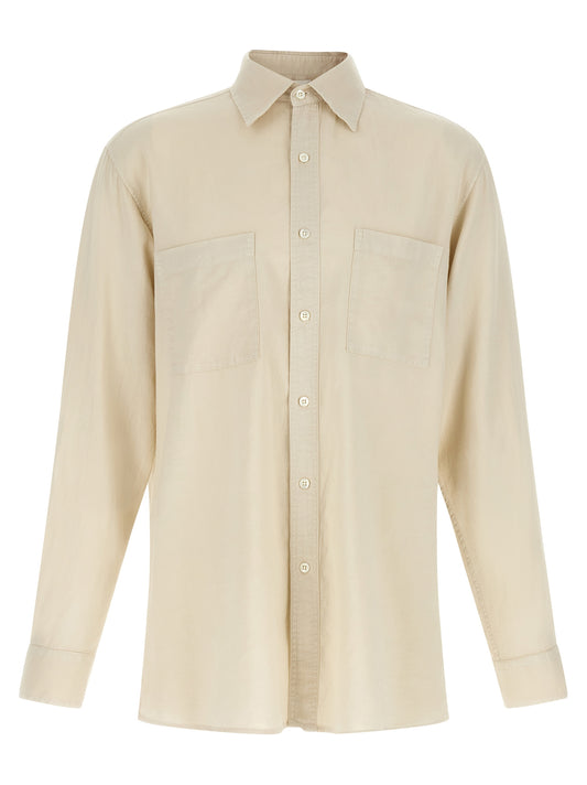 CELLAR DOOR Beige Cotton Shirt