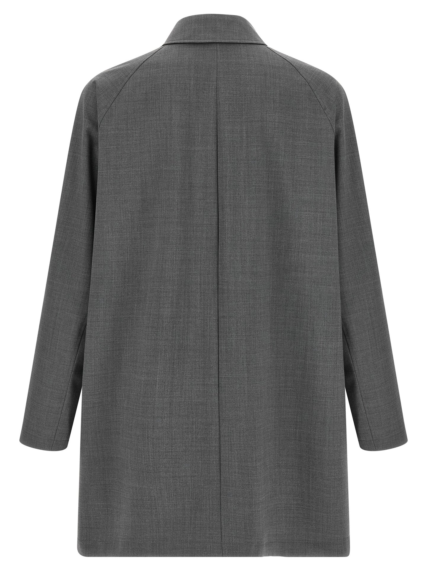 Overcoat by Herno for men in polyester wool multicolor features an voluminous silhouette, showcasing distinct water-resistant, lightweight & pockets and a voluminous shirt-collar neckline for a truly voluminous aesthetic.