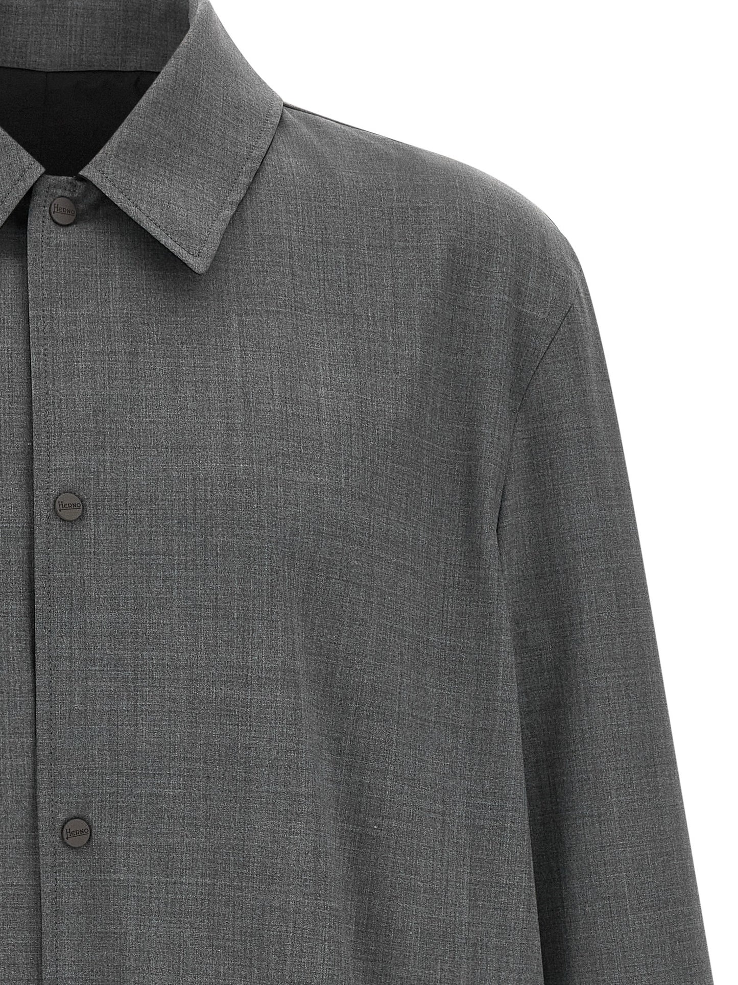 Overcoat by Herno for men in polyester wool multicolor features a cosy chic silhouette, artfully detailed with a sophisticated shirt-collar neckline and premium water-resistant, lightweight & pockets for a cosy chic finish.