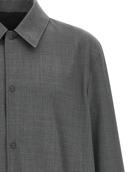 Overcoat by Herno for men in polyester wool multicolor features a cosy chic silhouette, artfully detailed with a sophisticated shirt-collar neckline and premium water-resistant, lightweight & pockets for a cosy chic finish.