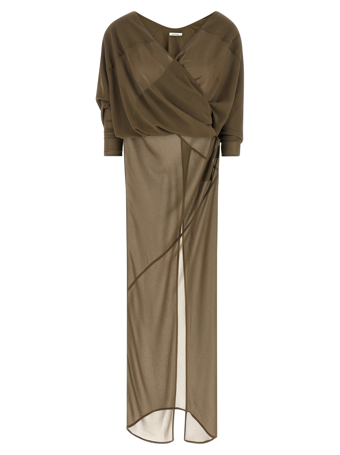 Entire Studios Bicolor Polyester Long Dress