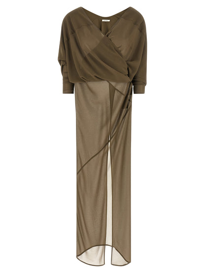 Entire Studios Bicolor Polyester Long Dress