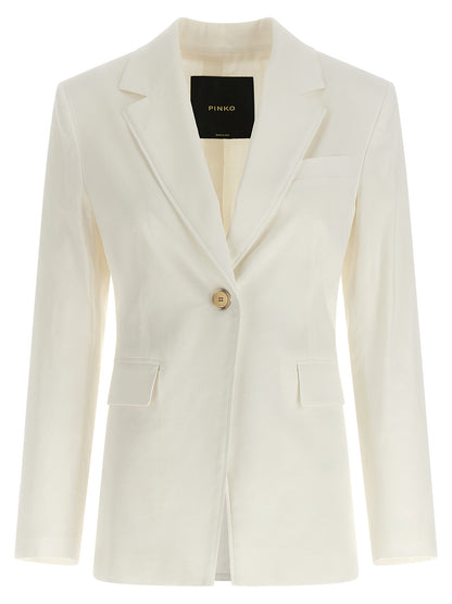 PINKO White Linen Blazer