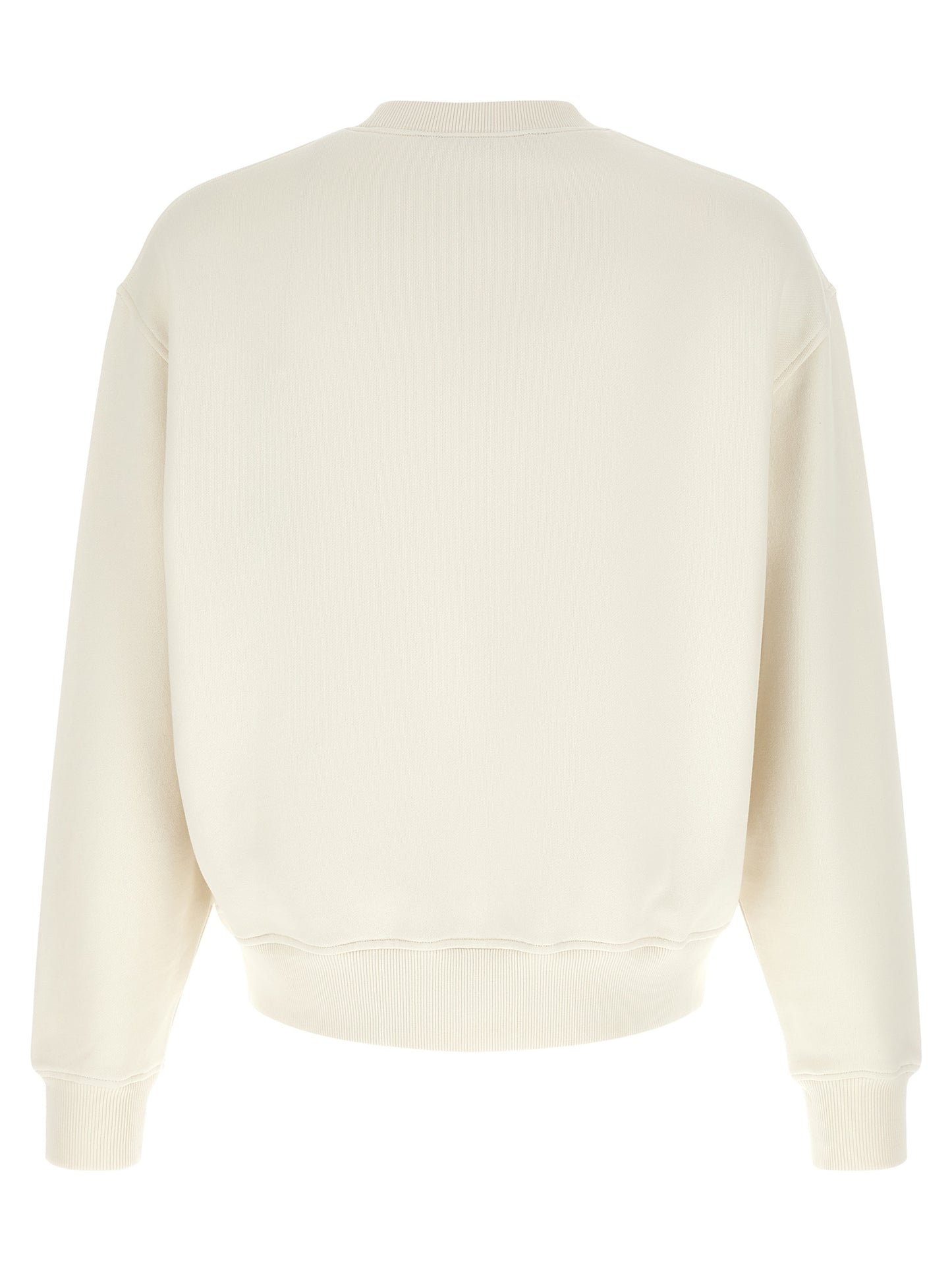 Palm Angels White Cotton Sweatshirt