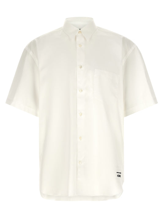 Comme Des Garçons White Cotton Blouse
