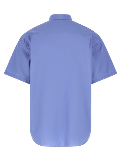 Comme Des Garçons Blue Cotton Blouse