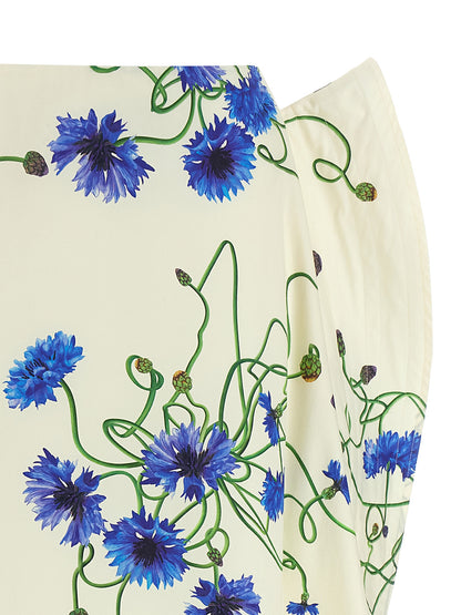 Stella McCartney Blue Cotton Mini Skirt