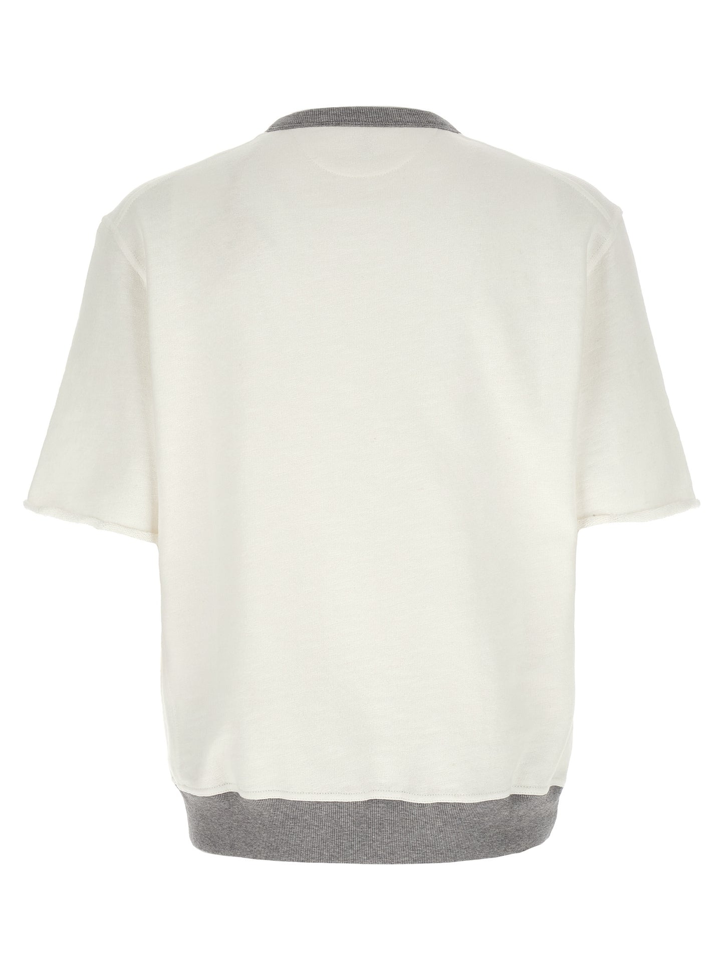 Brunello Cucinelli White Cotton Sweatshirt