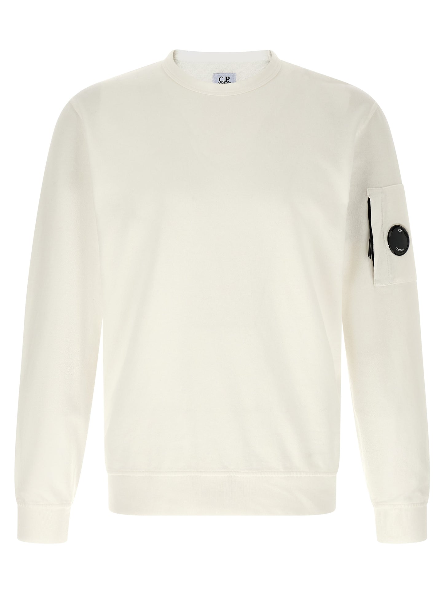 C.P. Company White Cotton Sweatshirt