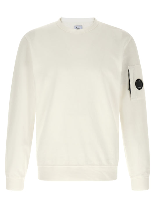 C.P. Company White Cotton Sweatshirt