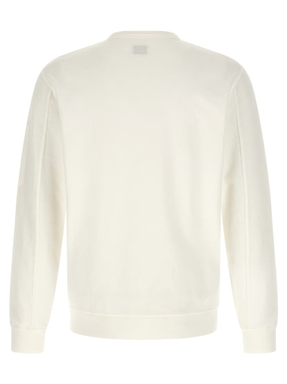 C.P. Company White Cotton Sweatshirt