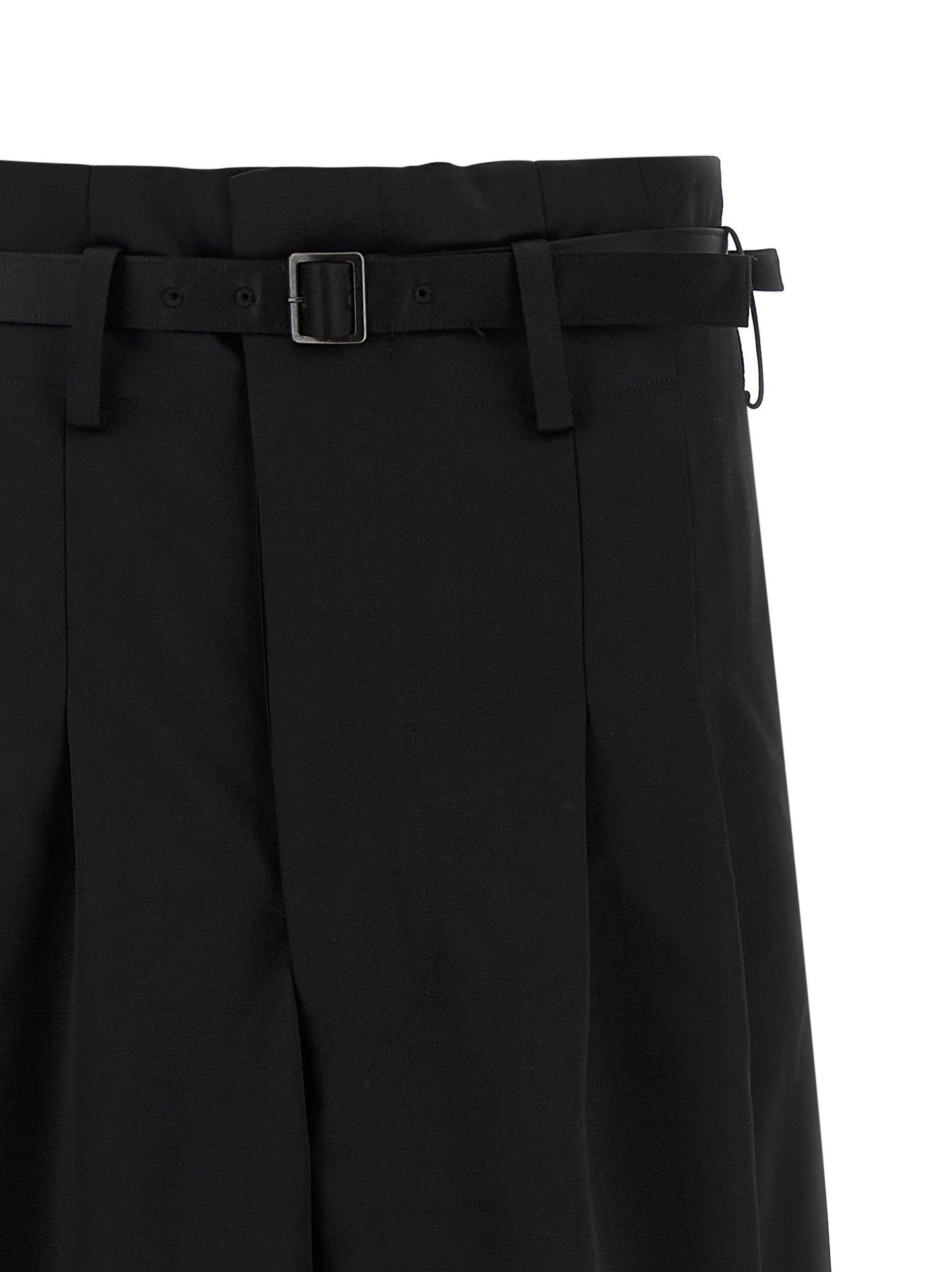 Junya Watanabe Black Acetate Flared Pants
