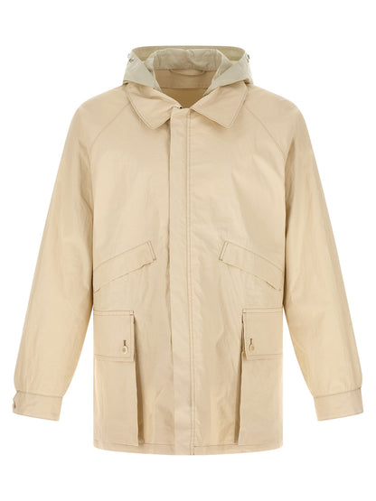 Lemaire Beige Linen Shell Jacket