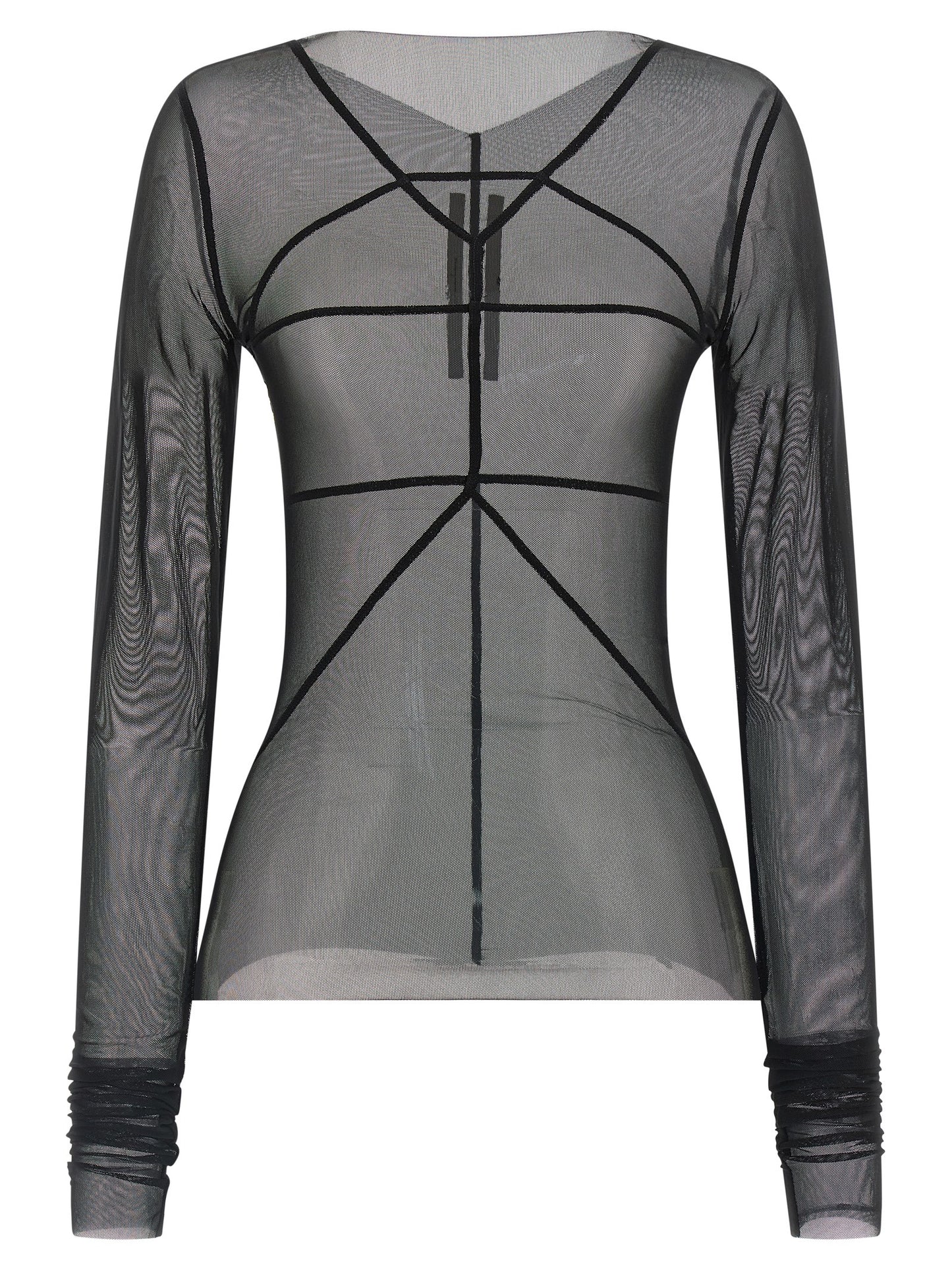 Rick Owens Black Nylon Cardigan