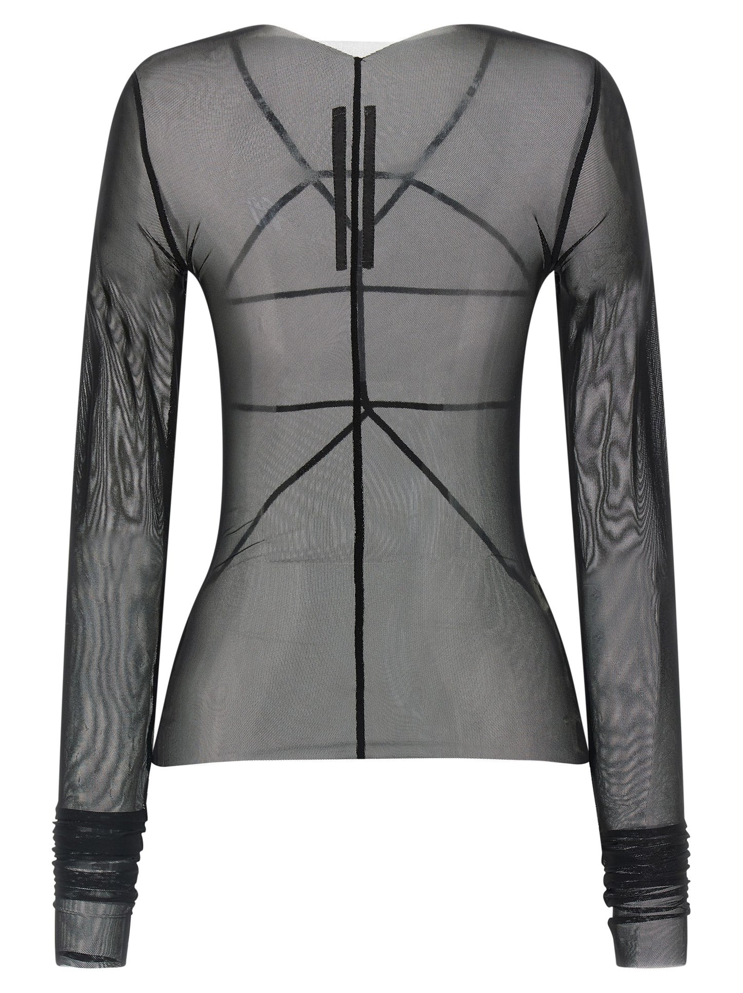 Rick Owens Black Nylon Cardigan