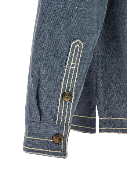 Isabel Marant Blue Cotton Blouse