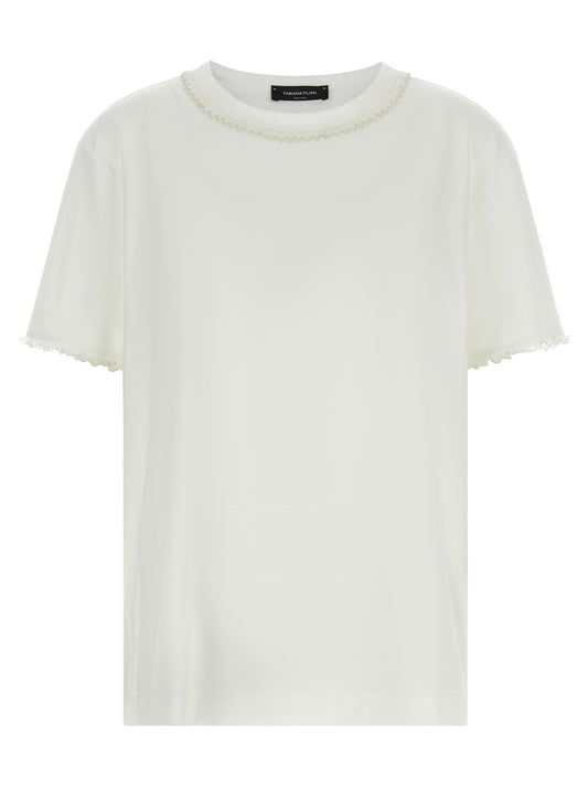 Fabiana Filippi White Cotton T-Shirt