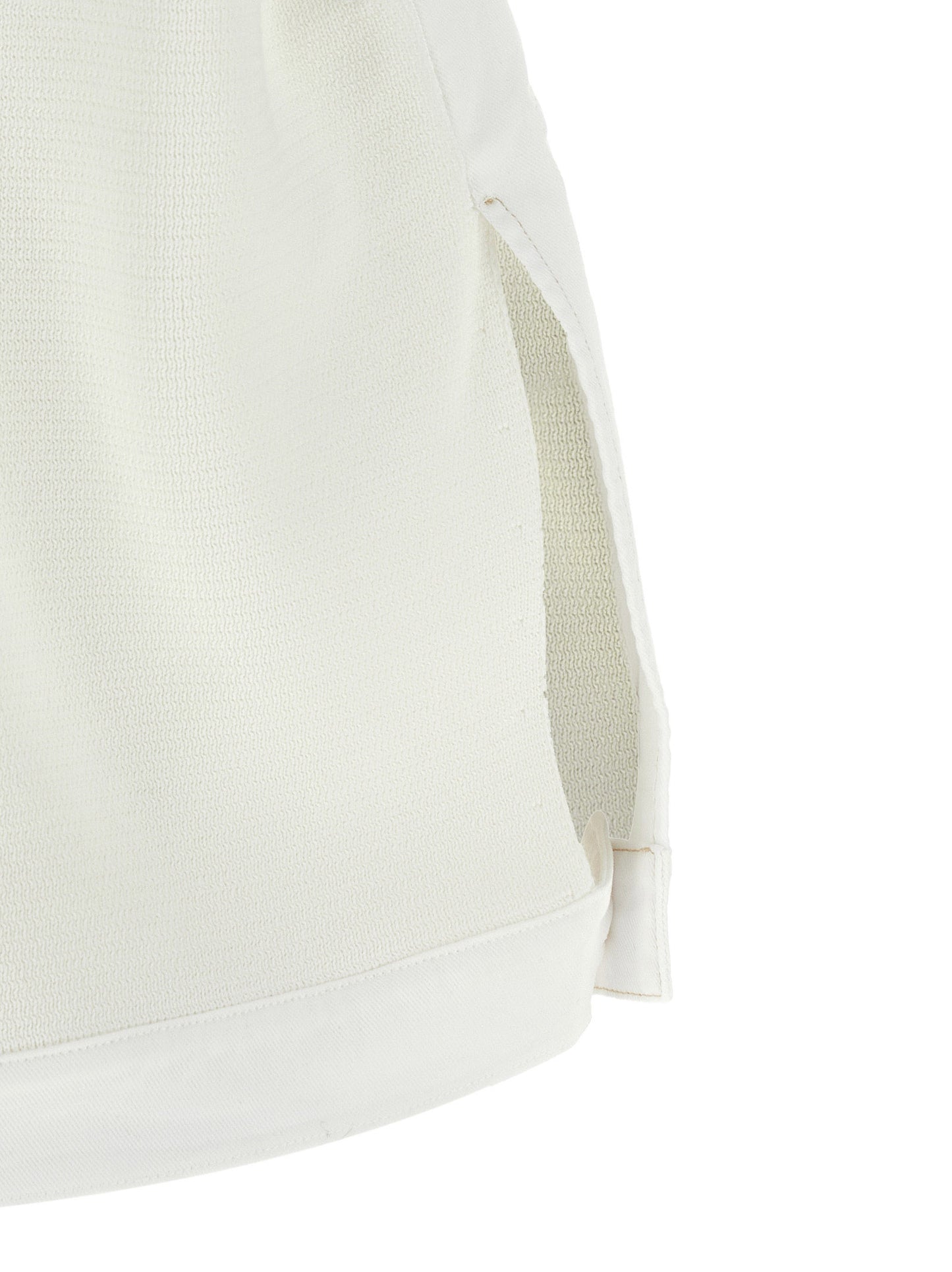 Fabiana Filippi White Cotton Sleeveless Jacket