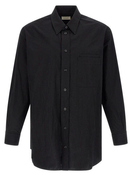Lemaire Black Cotton Blouse