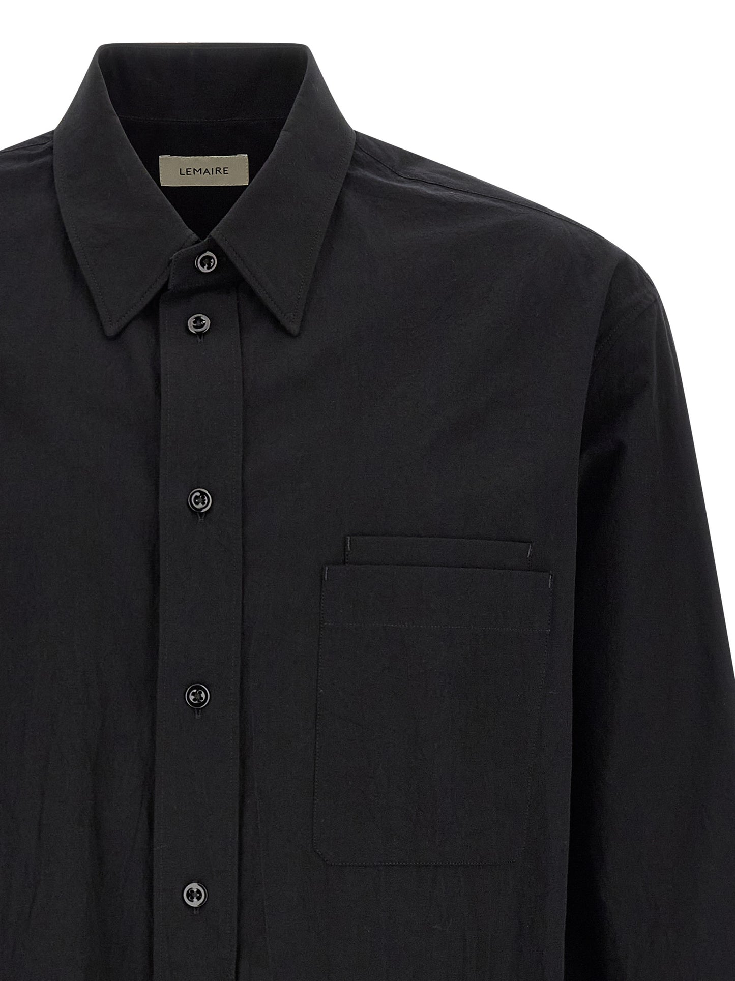 Lemaire Black Cotton Blouse