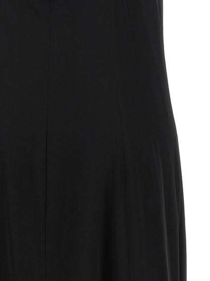 Peserico Black Viscose Long Dress
